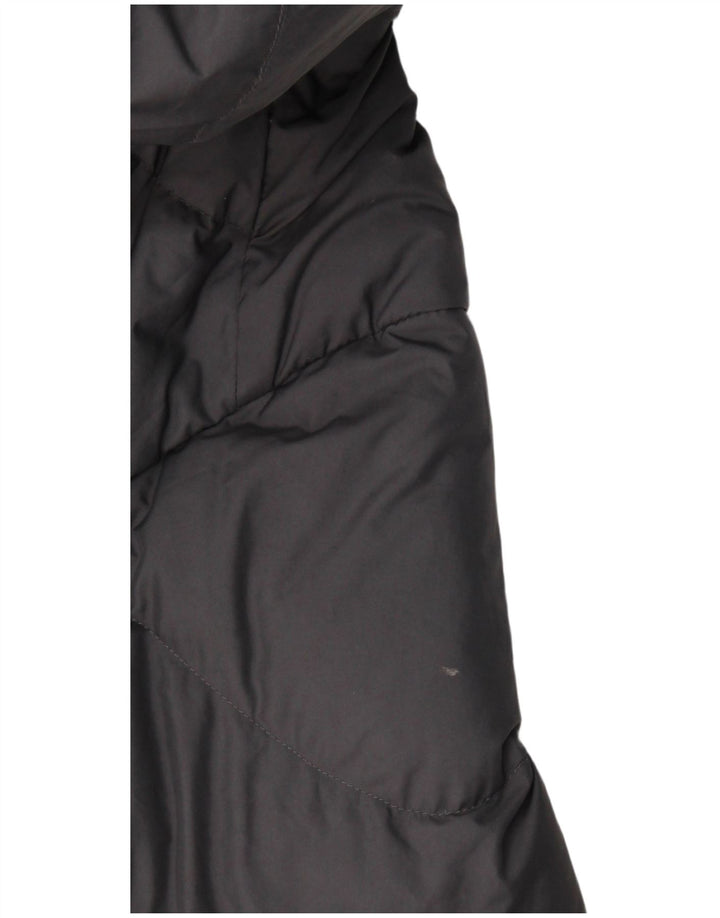 Jack Wolfskin Женская стандартная стеганая куртка с капюшоном UK 16, большая серая