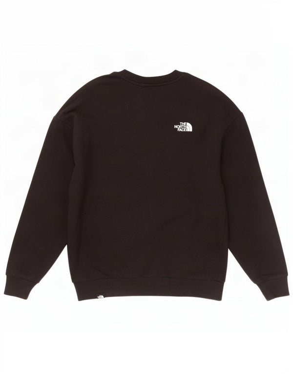 Женский свитер с рисунком The North Face, хлопковый джемпер, Великобритания 14, средний черный