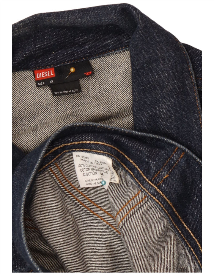 Мужская джинсовая куртка Diesel UK 42 XL, синяя, хлопок