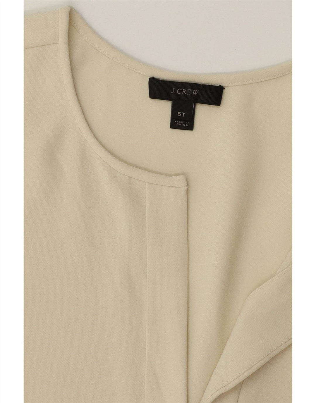 J. CREW Womens Tall Sleeveless Blouse Top US 6 Medium Beige Polyester Vintage J. Crew and Second-Hand J. Crew from Messina Hembry 