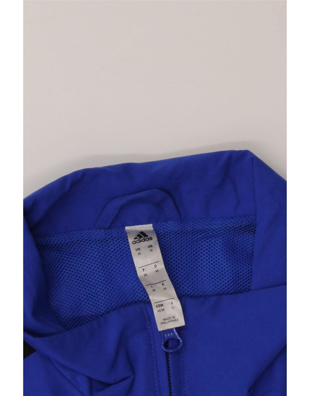 ADIDAS Mens Climalite Tracksuit Top Jacket Medium Blue Colourblock Vintage Adidas and Second-Hand Adidas from Messina Hembry 