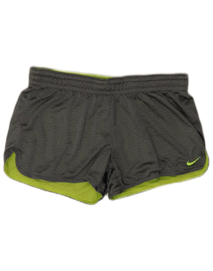Женские спортивные шорты Nike Dri Fit UK 10, маленькие серые, полиэстер