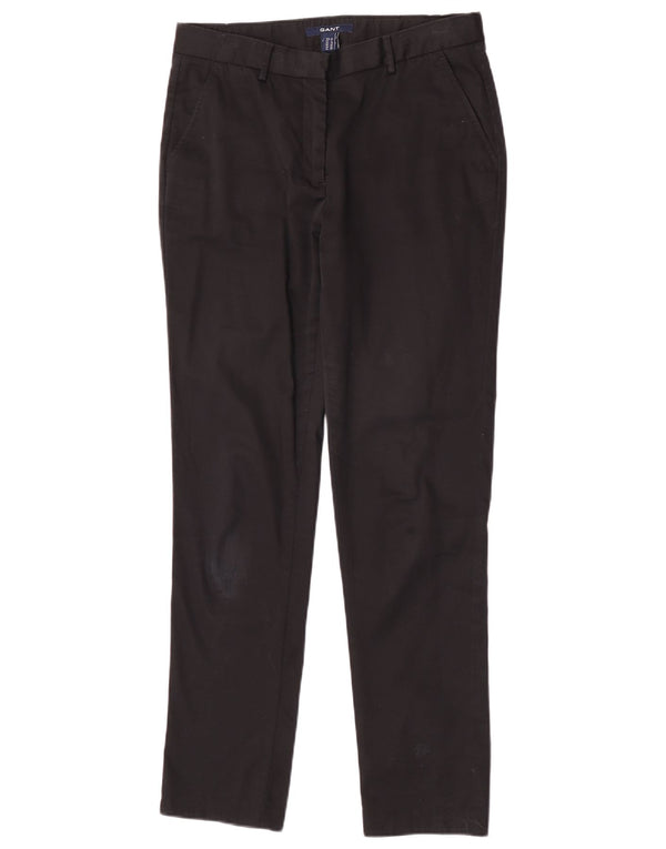Женские узкие брюки чинос Gant UK 10, маленькие W28 L30, черный хлопок