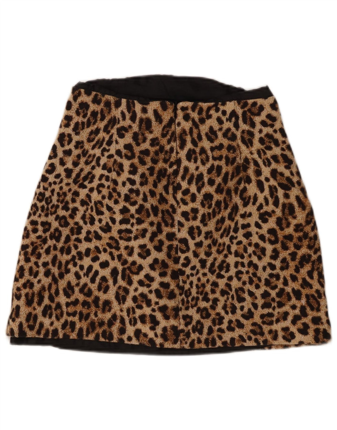 Женская мини-юбка Zara Small W26 Коричневая с животным принтом
