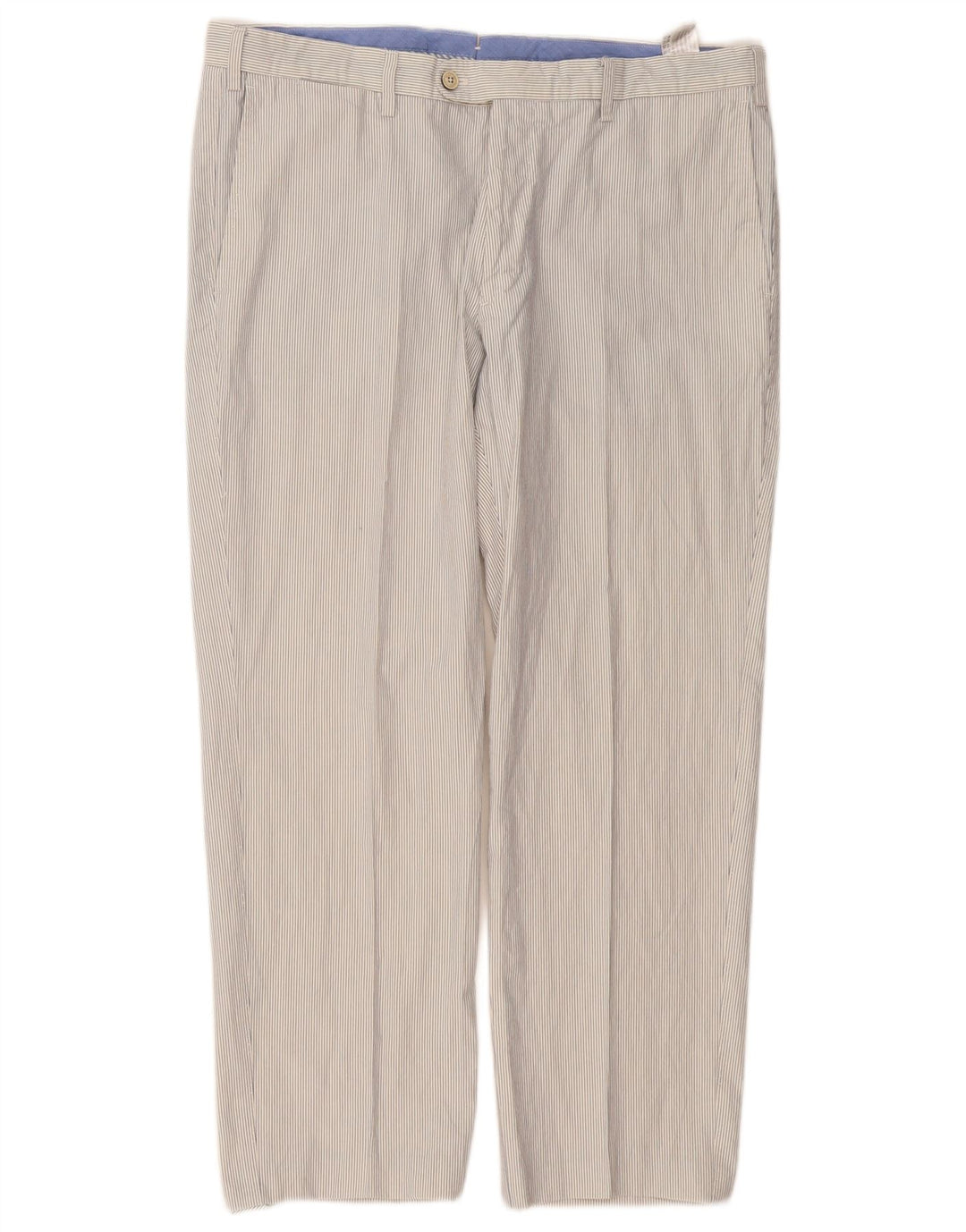 Мужские прямые костюмные брюки MASSIMO DUTTI EU 46 XL W36 L27 в белую полоску