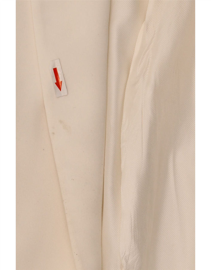 Zara Женский открытый пиджак с рукавами 3/4, Великобритания 18 XL, белый