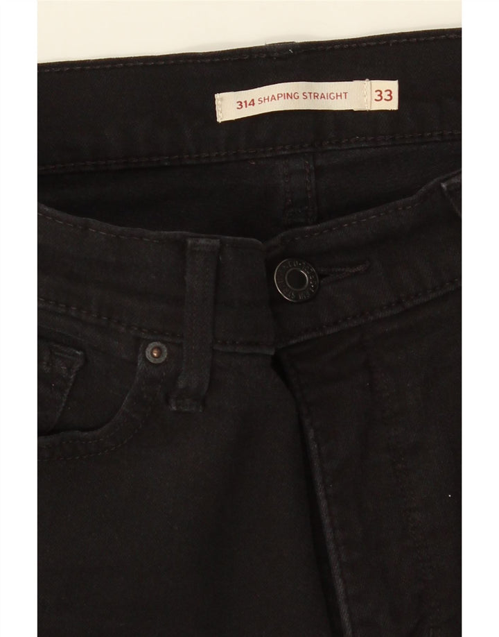 Женские прямые джинсы LEVI'S 314 Shaping W33 L30 черные
