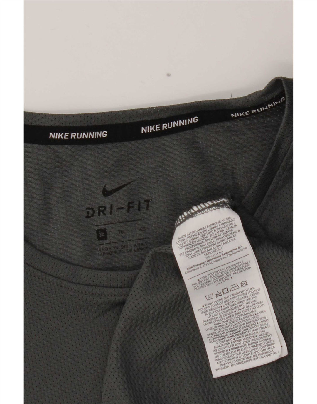 Мужская футболка Nike Dri Fit Top XL, серый полиэстер