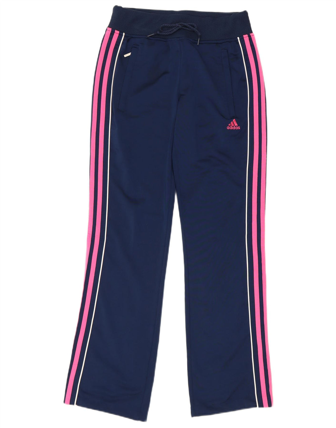 Женские спортивные брюки Adidas UK 8, маленькие, темно-синие, полиэстер