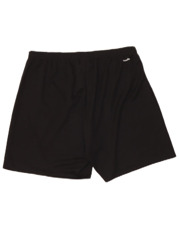 Мужские спортивные шорты Adidas Climalite, большие черные из полиэстера