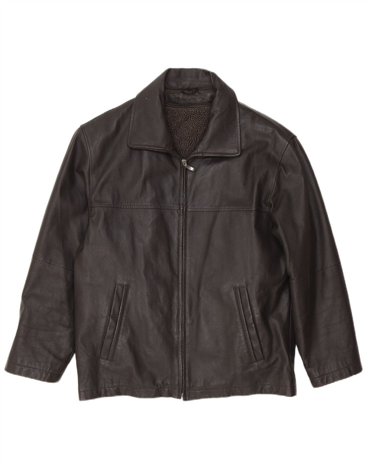 Мужская кожаная куртка Canda IT 48 Medium Black