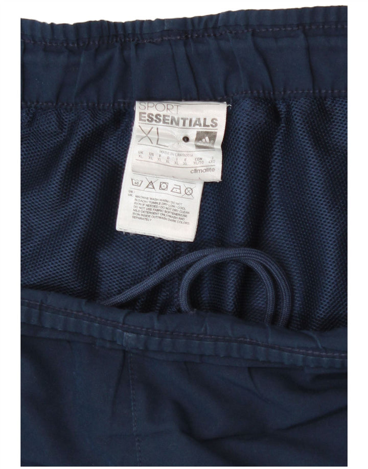 Мужские спортивные шорты Adidas Climalite XL темно-синие из полиэстера