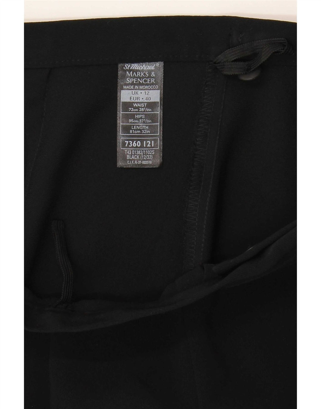 Женская юбка с запахом Marks & Spencer UK 12, средний W28, черный полиэстер