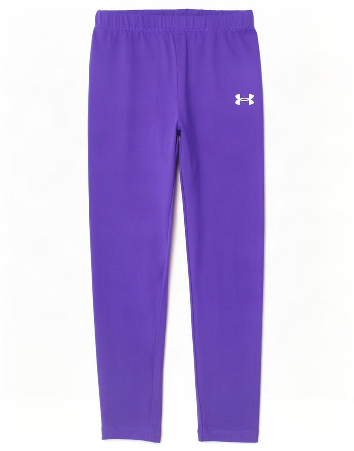 Леггинсы Under Armour для девочек 6-7 лет, фиолетовые