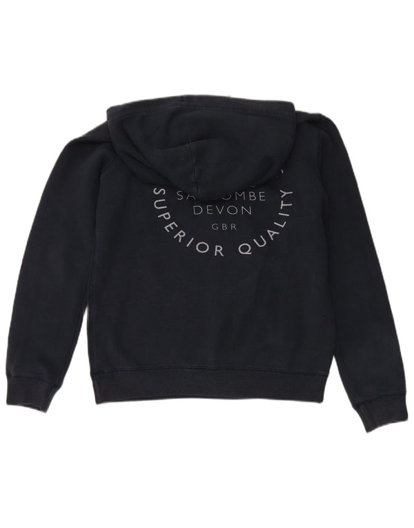 Женский джемпер большого размера с капюшоном Jack Wills UK 10, маленький, темно-синий