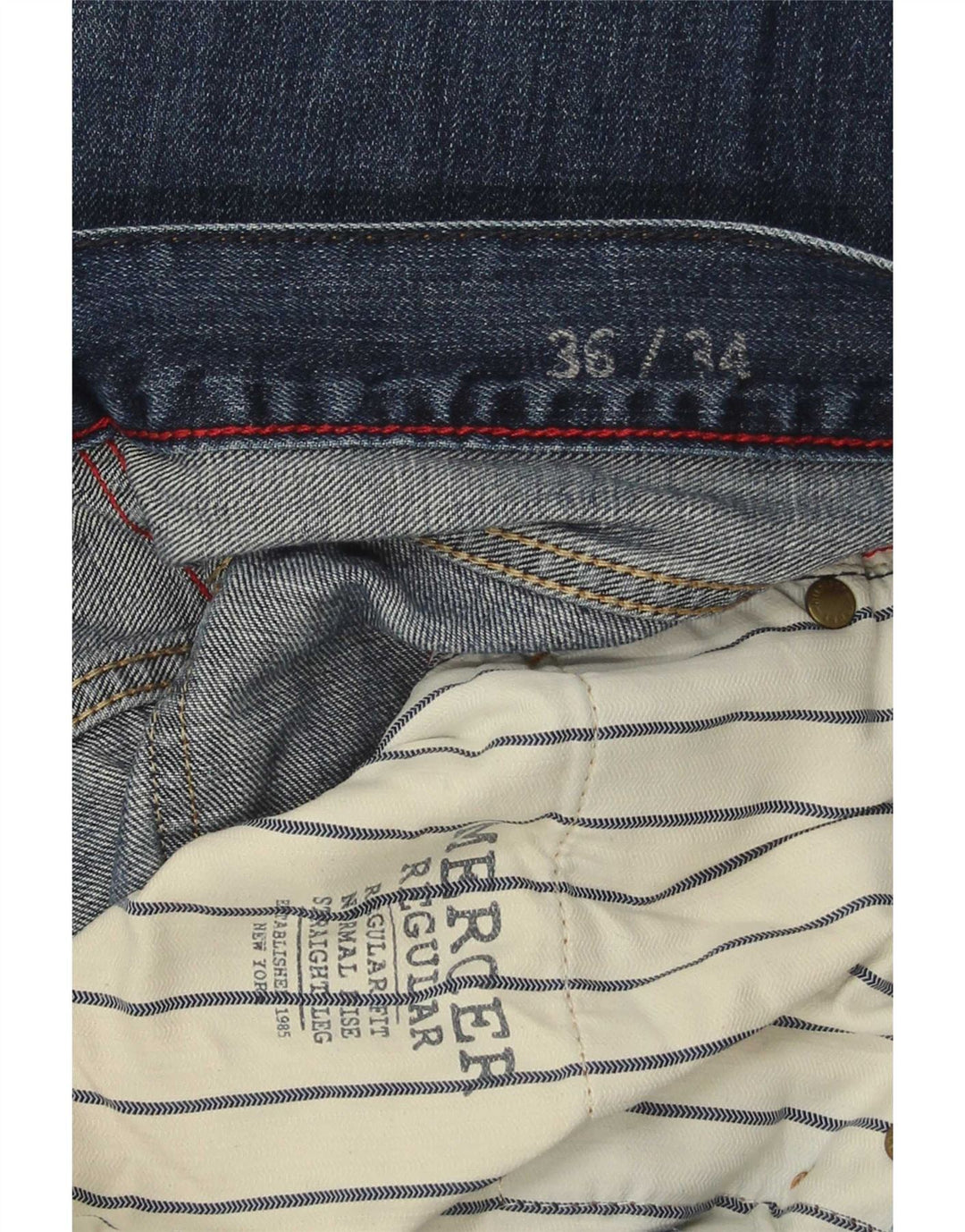 Мужские прямые джинсы Tommy Hilfiger W36 L34 синие, хлопок