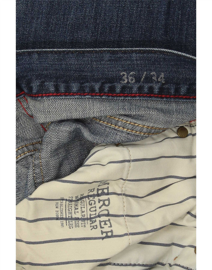 Мужские прямые джинсы Tommy Hilfiger W36 L34 синие, хлопок
