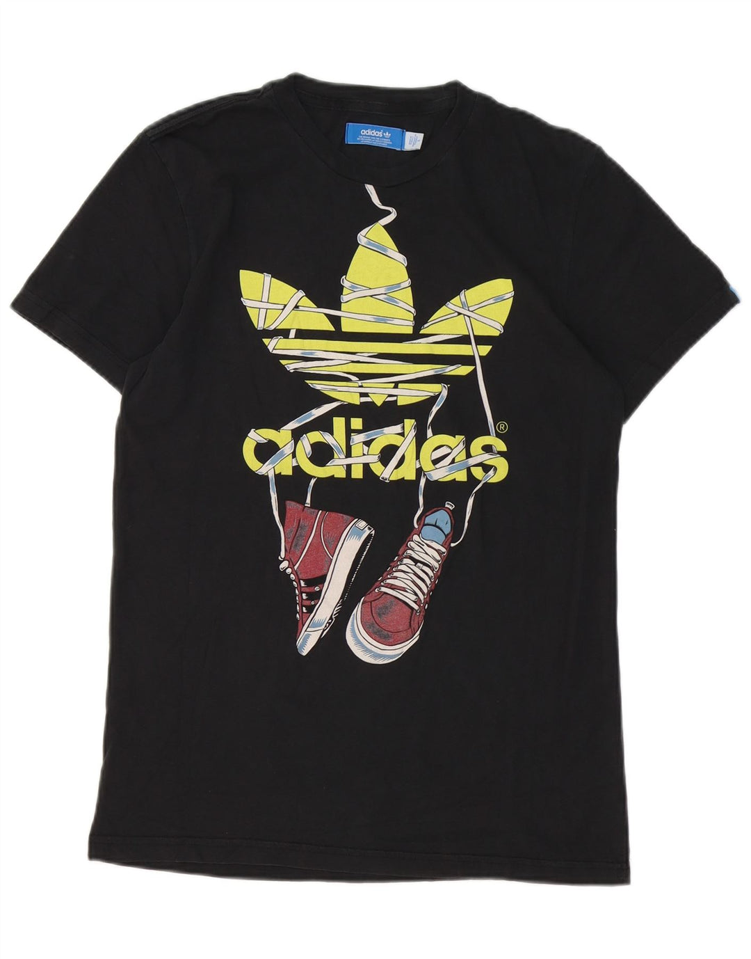 Мужская футболка с рисунком Adidas Top Small Black