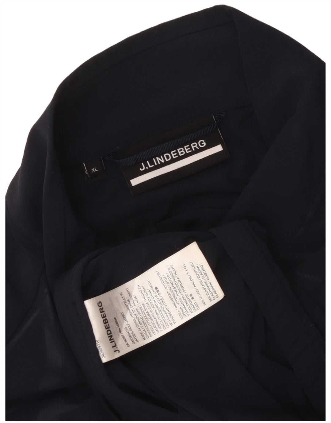 Мужской спортивный костюм J.Lindeberg, верхняя куртка XL, темно-синий, нейлон с геометрическим рисунком
