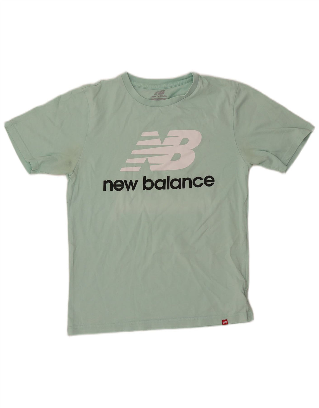 Женская футболка с рисунком NEW BALANCE Top UK 14, средний зеленый хлопок