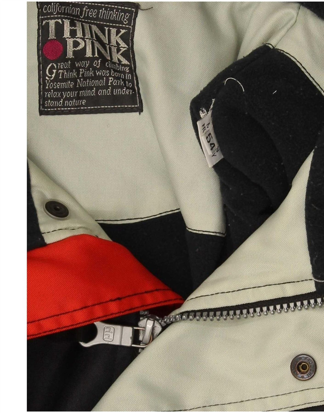 Мужская лыжная куртка Think Pink с капюшоном стандартной посадки IT 54 2XL, черная с цветными блоками