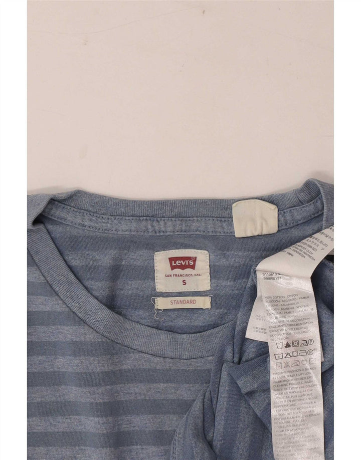 Мужская стандартная футболка Levi's, маленькая синяя хлопковая полоска