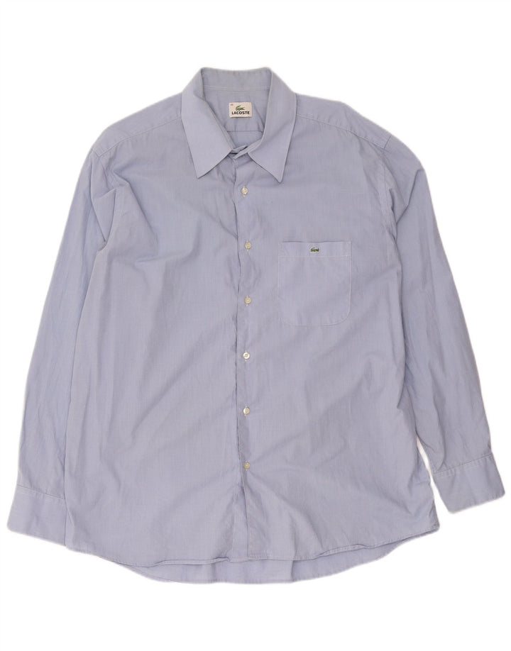 Мужская рубашка Lacoste размер 46 2XL синяя