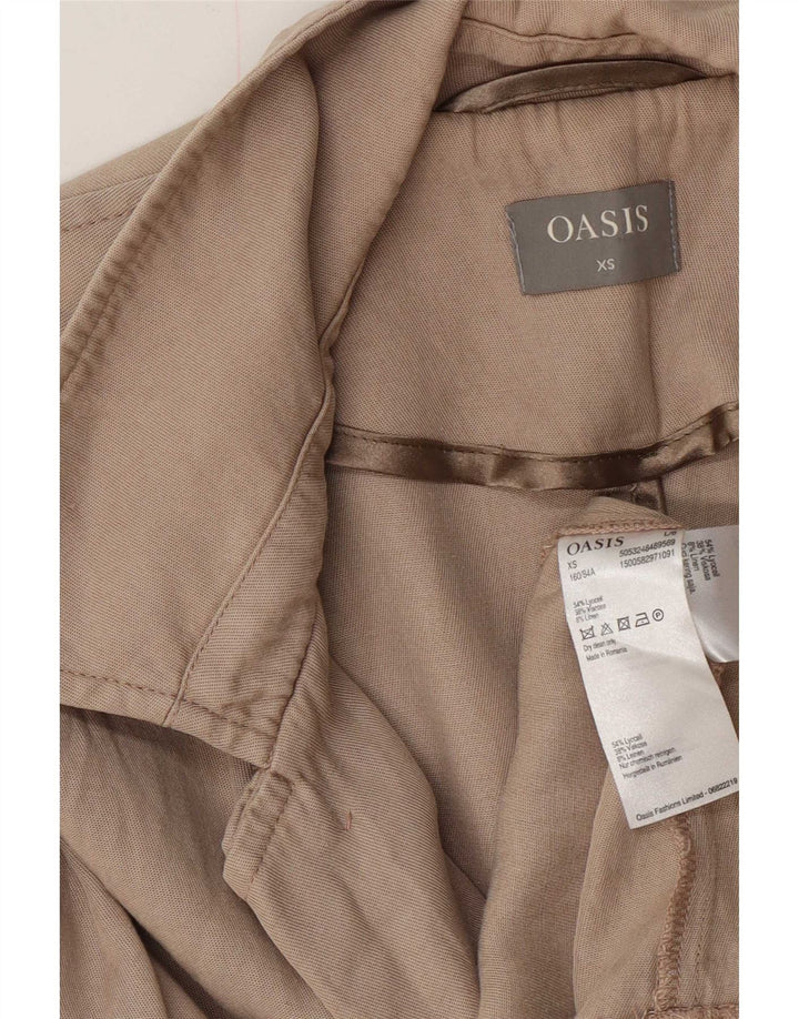 Женский тренч Oasis UK 6 XS Серый лиоцелл