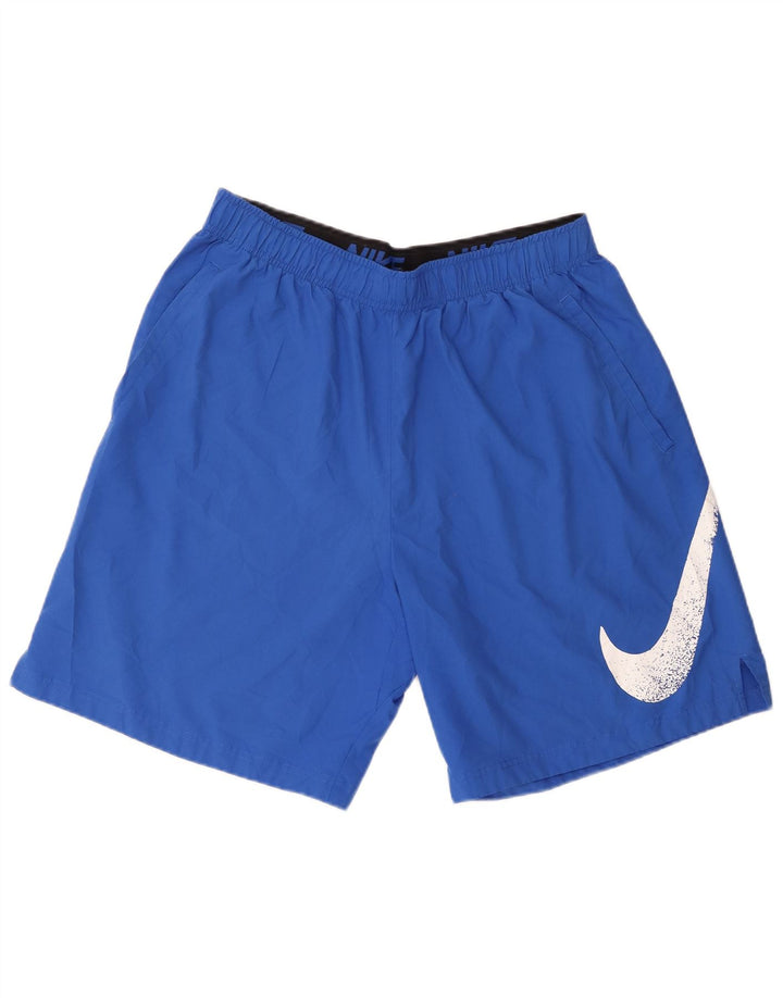Мужские спортивные шорты Nike Dri Fit с графическим рисунком XL, синие, полиэстер