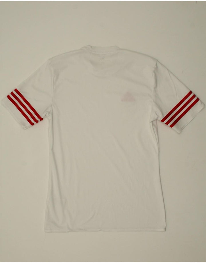 ADIDAS Mens Climalite T-Shirt Top Small White Polyester Vintage Adidas and Second-Hand Adidas from Messina Hembry 