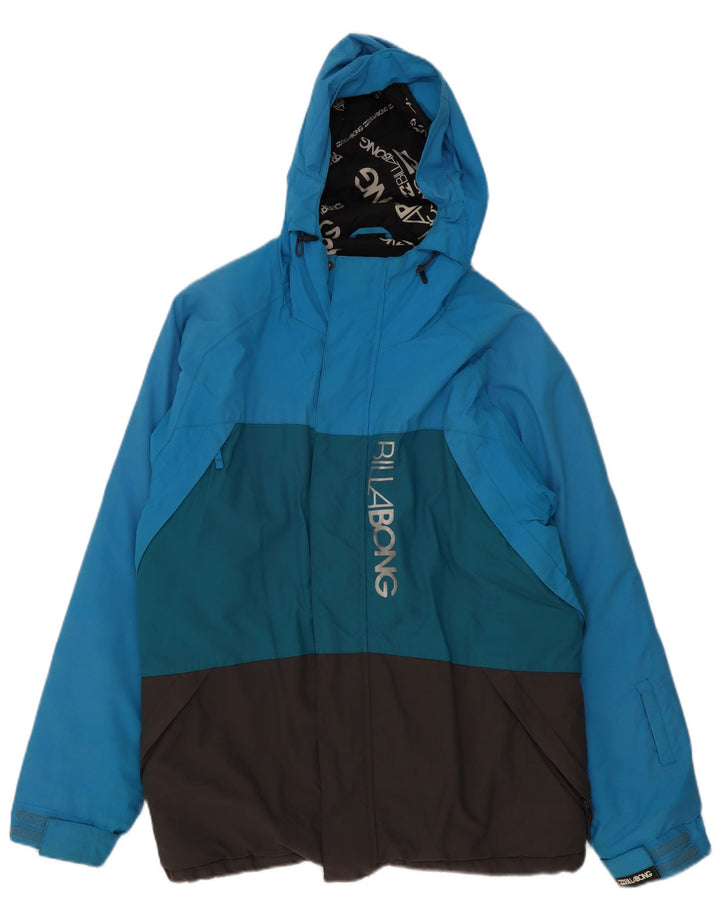 Мужская лыжная куртка Billabong UK 38, средняя, разноцветная, с цветными блоками
