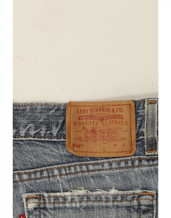 Женские джинсовые шорты Levi's 518 W30, средние синие