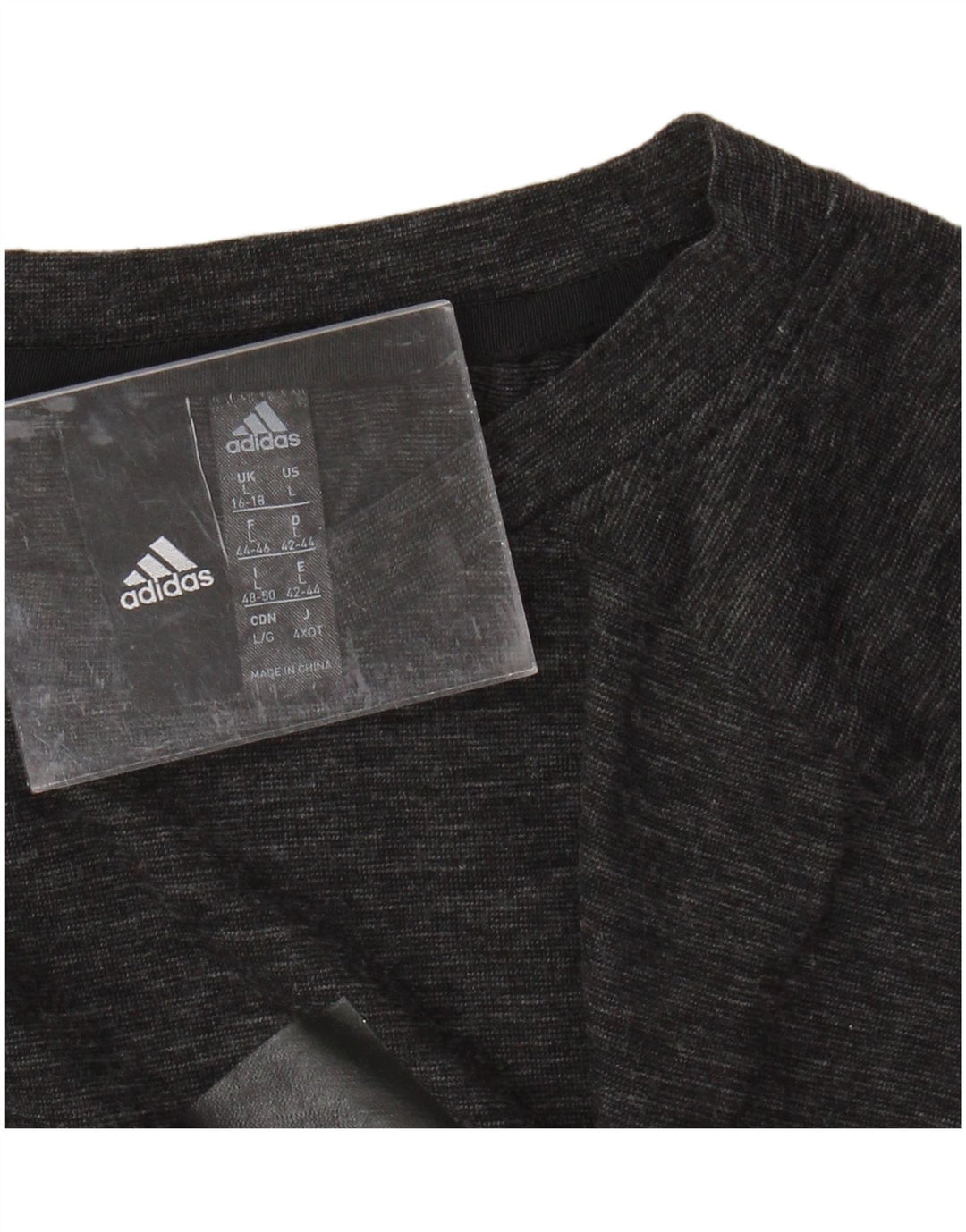 Женский жилет с рисунком ADIDAS UK 16/18, большой серый в крапинку