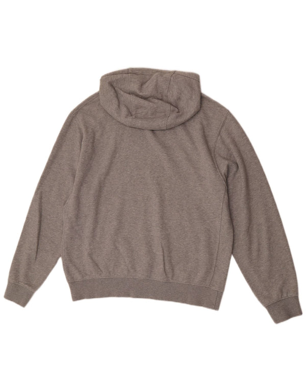 Мужской джемпер с капюшоном Nike среднего серого цвета, хлопок