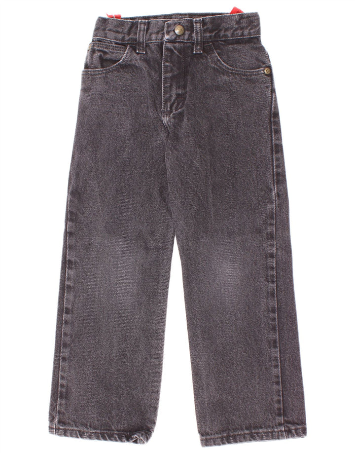 Джинсы узкого кроя Wrangler для мальчиков 7–8 лет W22 L20, серый хлопок