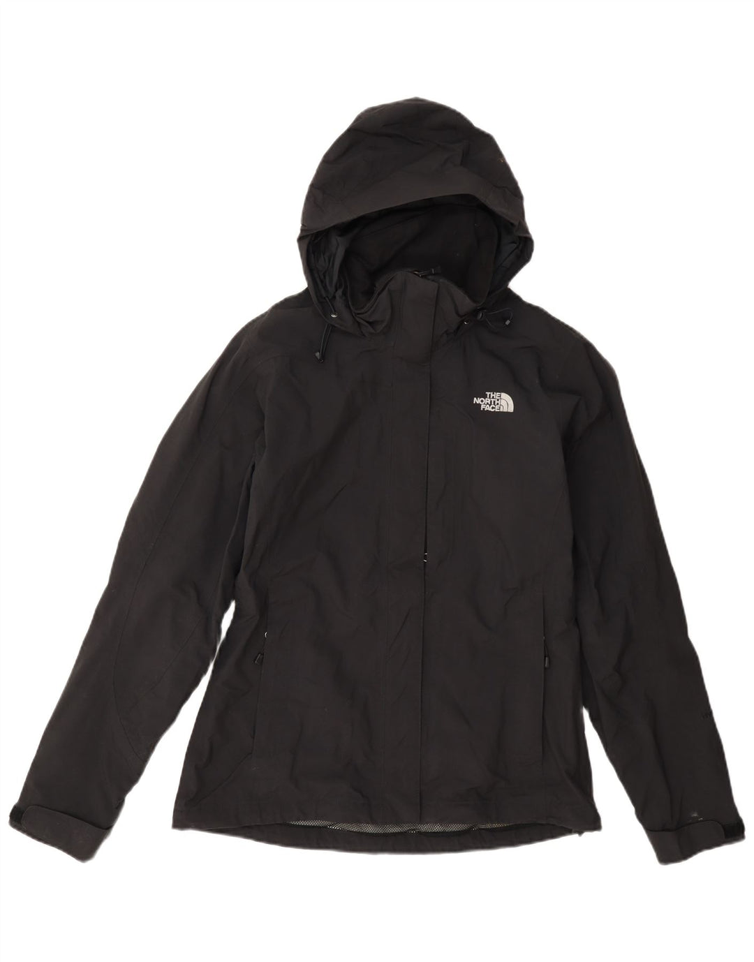 Женская дождевик с капюшоном The North Face UK 10, маленькая, черный нейлон