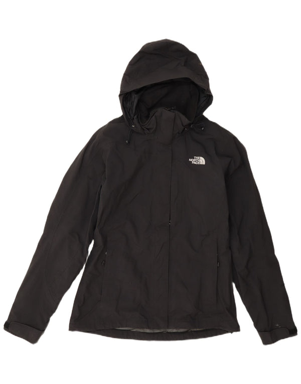 Женская дождевик с капюшоном The North Face UK 10, маленькая, черный нейлон