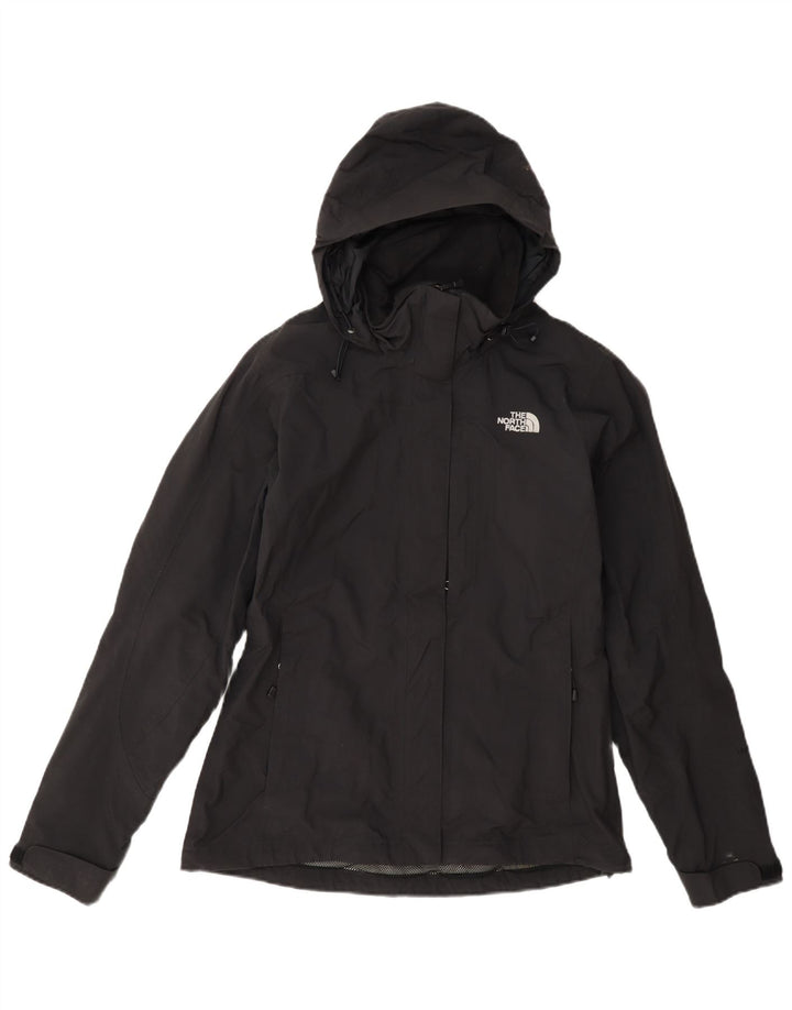 Женская дождевик с капюшоном The North Face UK 10, маленькая, черный нейлон