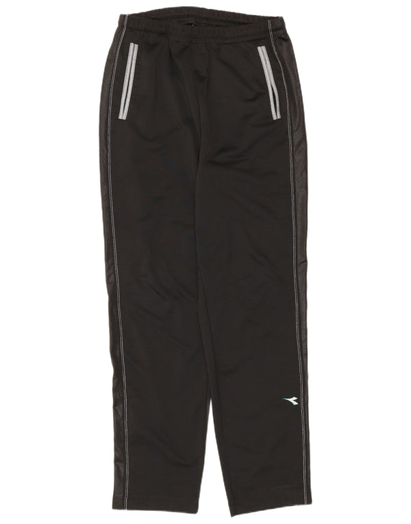 Женские спортивные брюки Diadora UK 12, средние черные, спортивные с цветными блоками