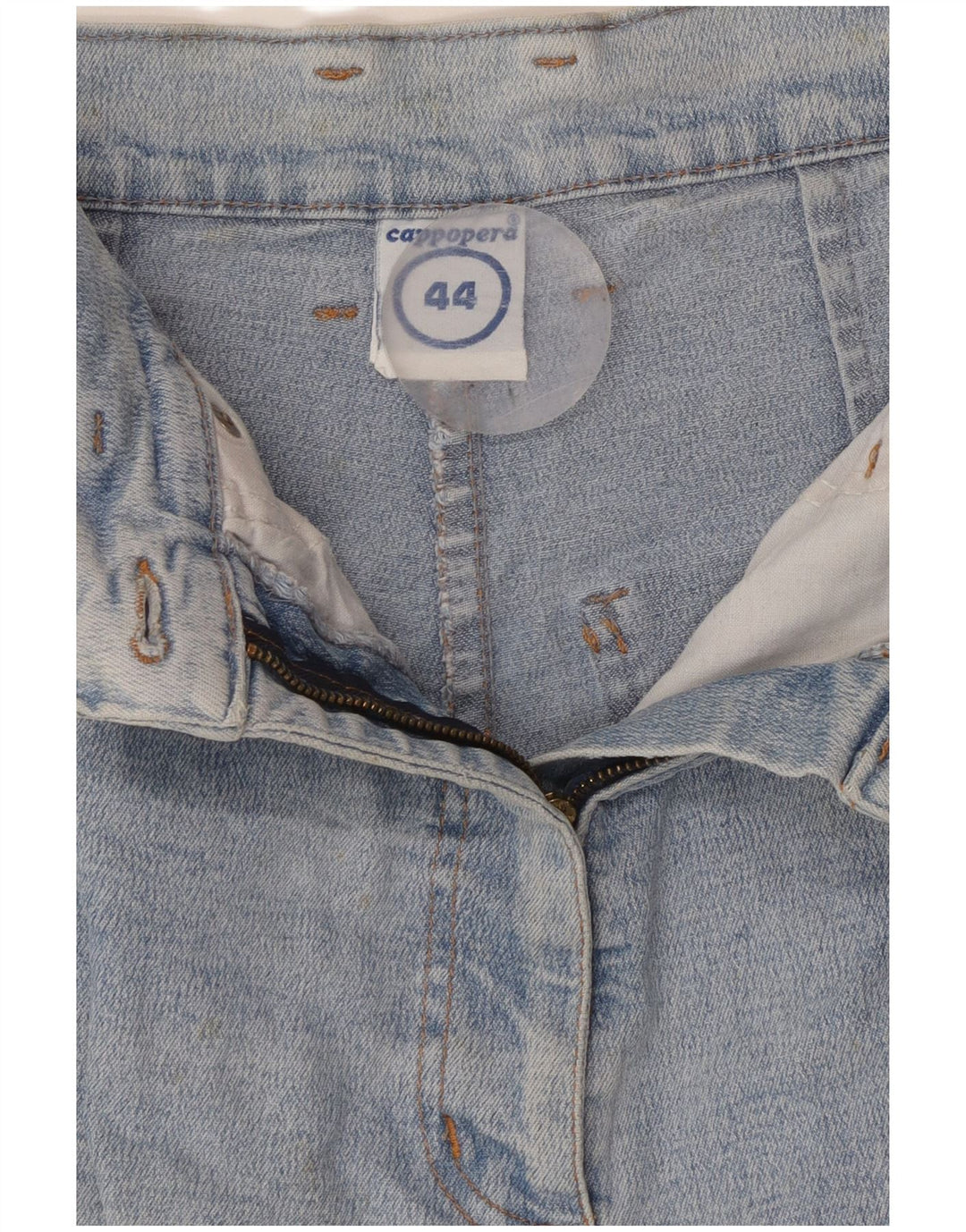 CAPPOPERA Женские зауженные джинсы с высокой талией IT 44 Средний W26 L26 Синий хлопок