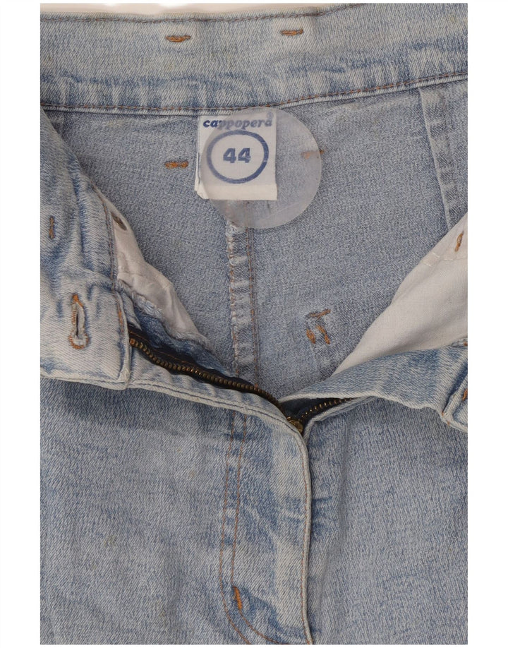 CAPPOPERA Женские зауженные джинсы с высокой талией IT 44 Средний W26 L26 Синий хлопок