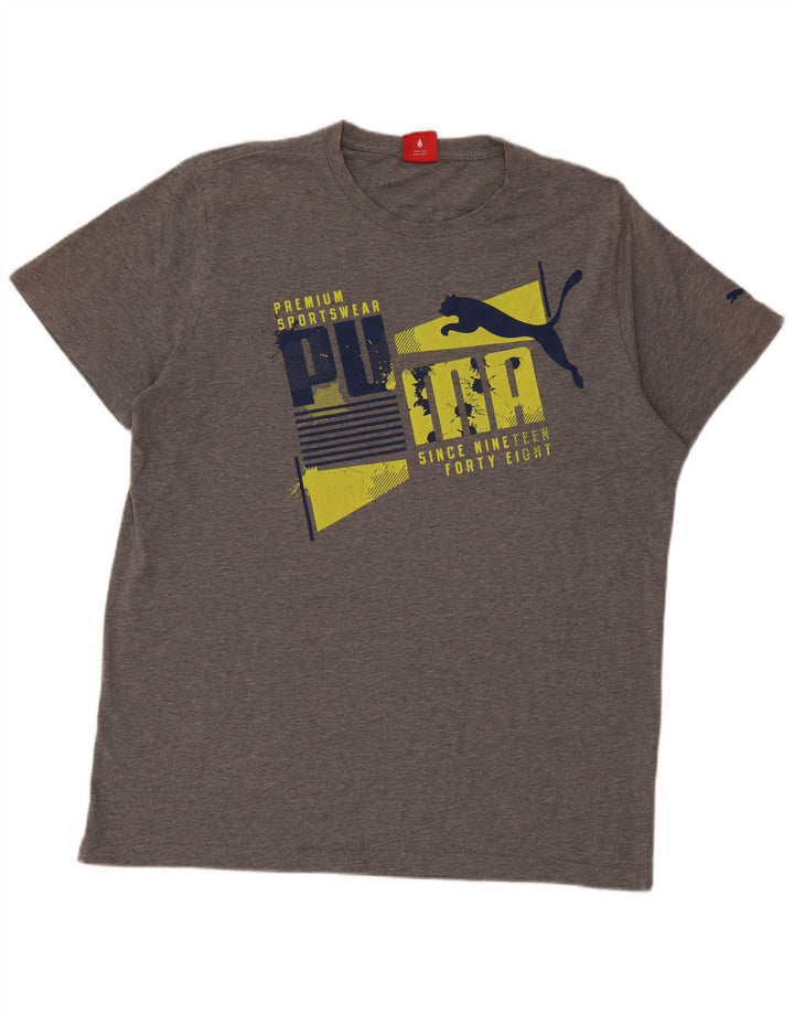 Мужская футболка с рисунком Puma Top XL Серая