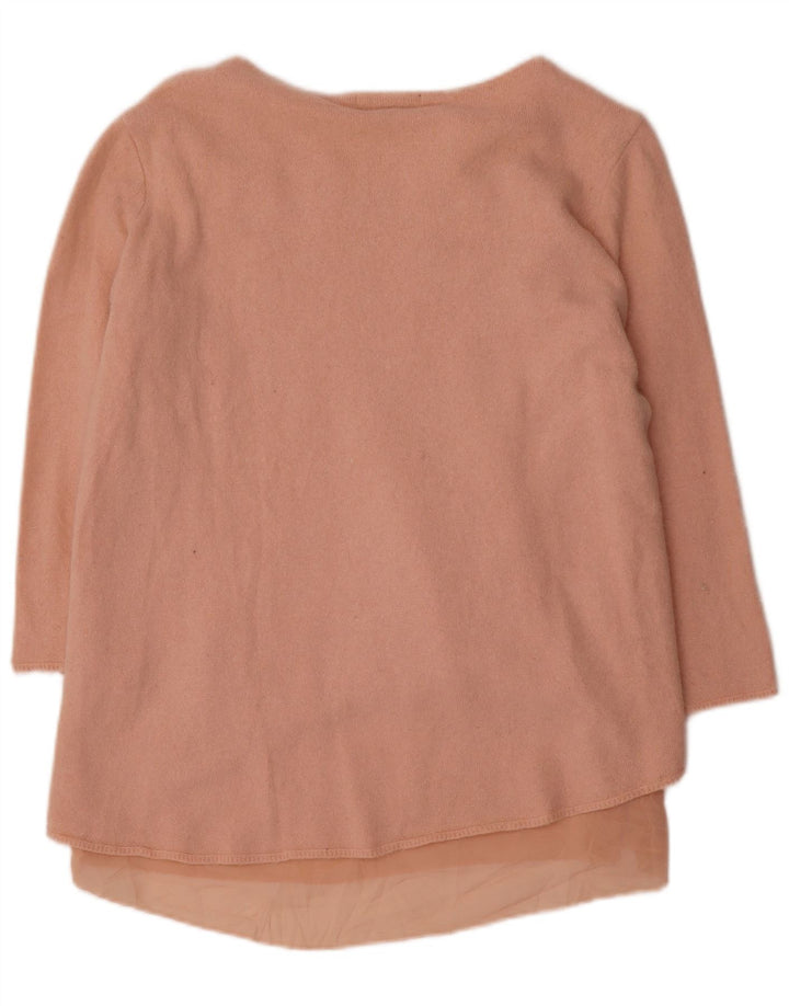 Женская туника с рукавом 3/4 Zara UK 14, большая розовая
