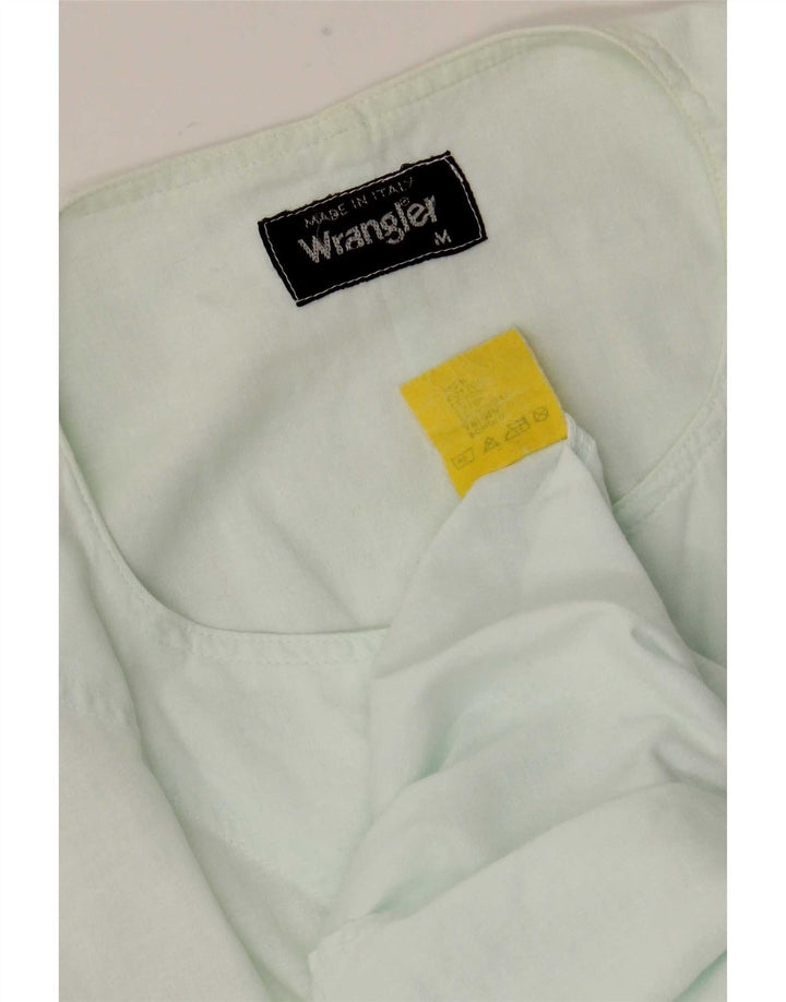 Мужская пуловерная рубашка Wrangler с коротким рукавом, средний бирюзовый хлопок