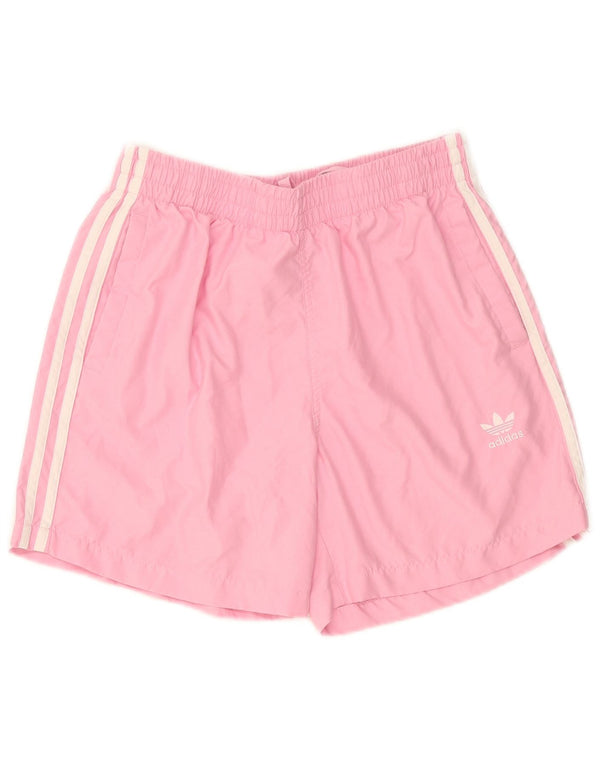 Женские спортивные шорты Adidas UK 12, средние розовые