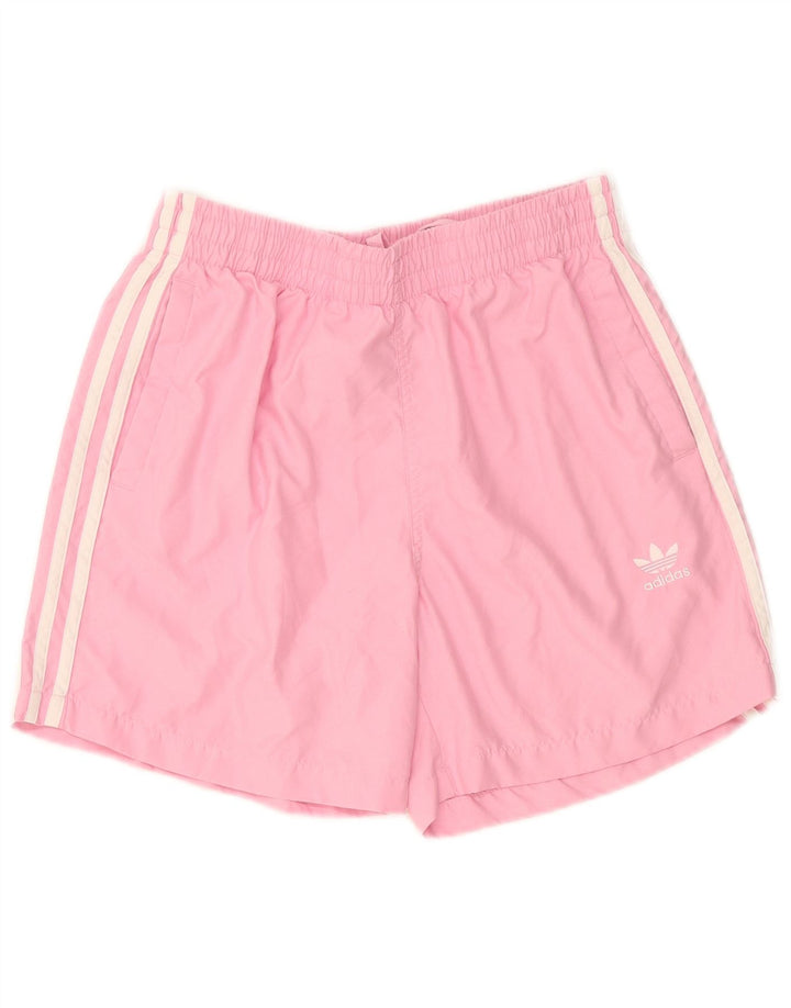 Женские спортивные шорты Adidas UK 12, средние розовые
