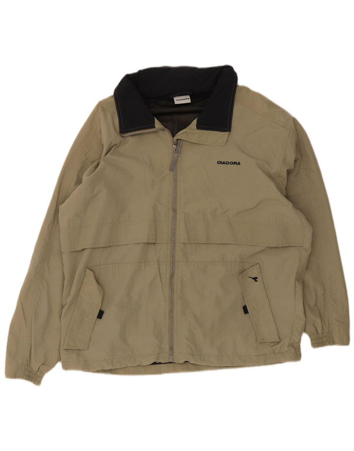 Мужская дождевик Diadora UK 36, малый, хаки, полиамид