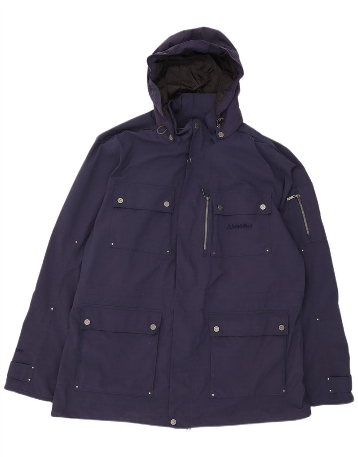 Schoffel Мужская куртка с капюшоном UK 48 4XL Темно-синий