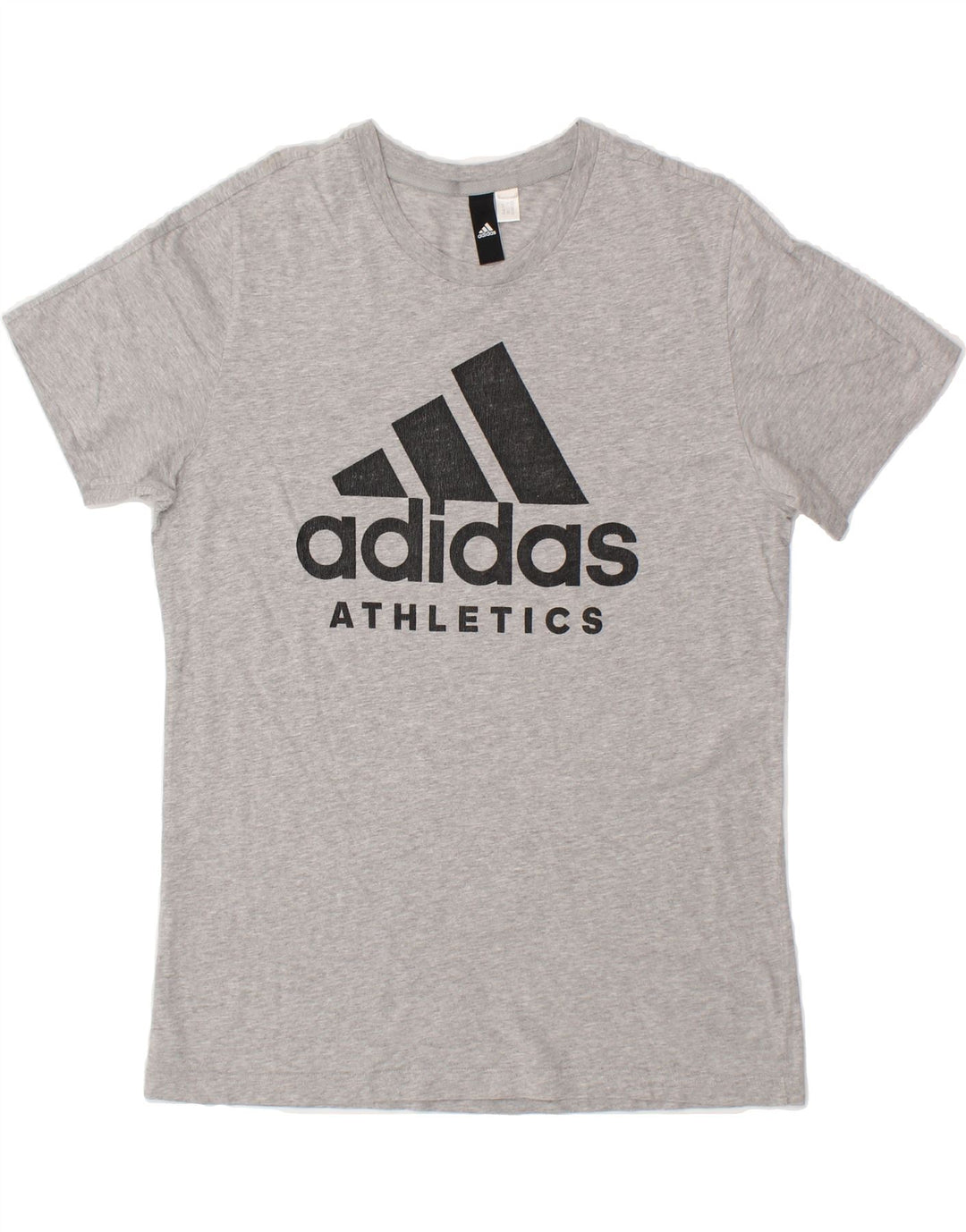 ADIDAS Mens Graphic T-Shirt Top Small Grey Cotton Vintage Adidas and Second-Hand Adidas from Messina Hembry 