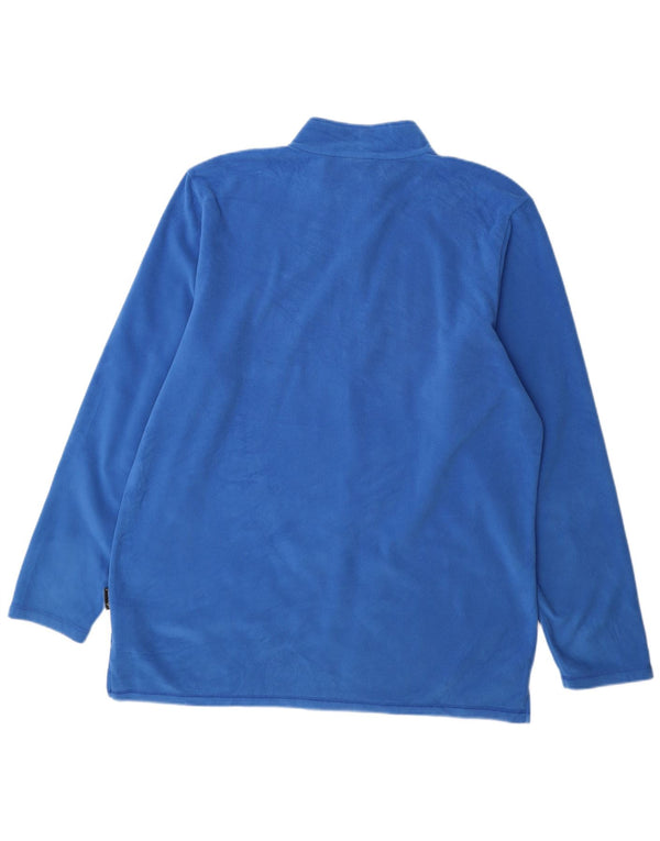 Мужской флисовый джемпер Jack Wolfskin с воротником на молнии UK 50 3XL синий полиэстер